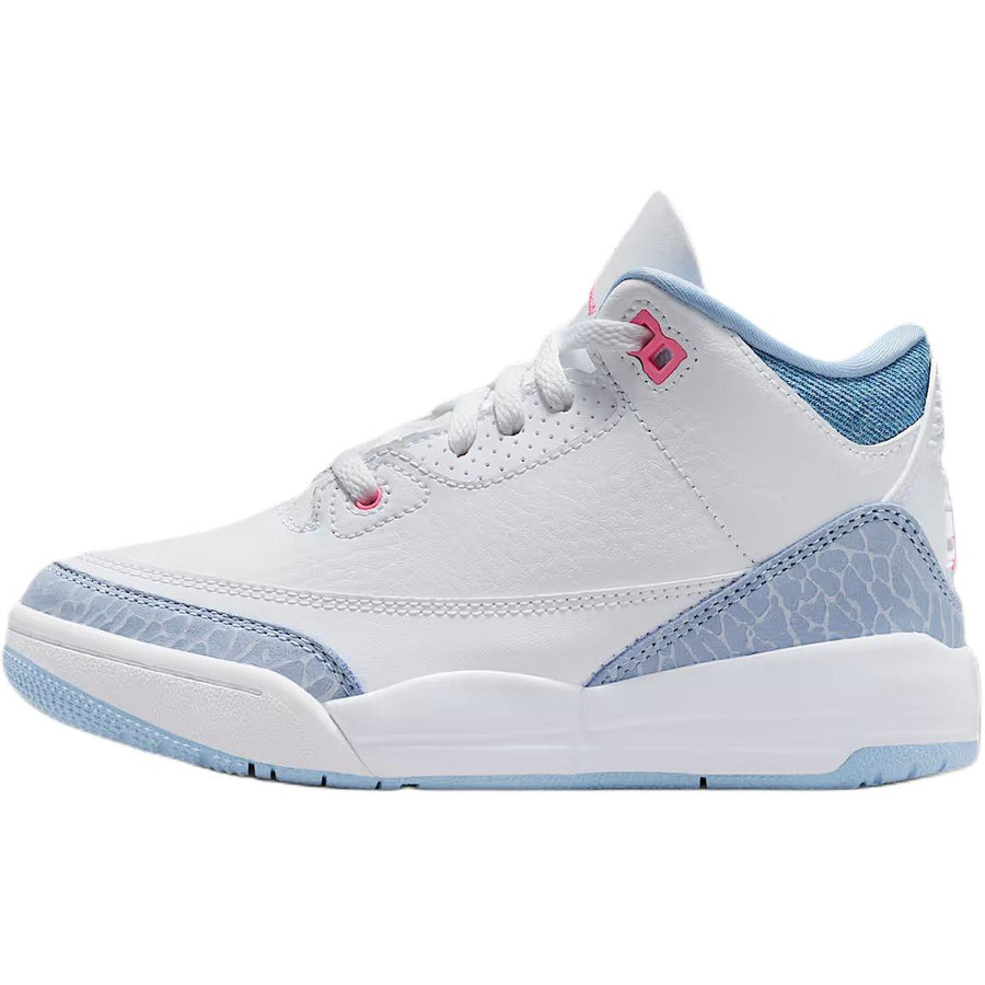 ジョーダン Nike PS Jordan 3 Retro "White/Cobalt Bliss/Football Grey/Pink Glow" HQ0783-101