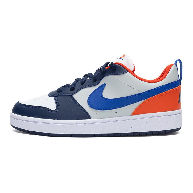 ナイキ Nike GS Court Borough Low Recraft "Midnight Navy/Team Orange/Light Silver/Hyper Royal" DV5456-401