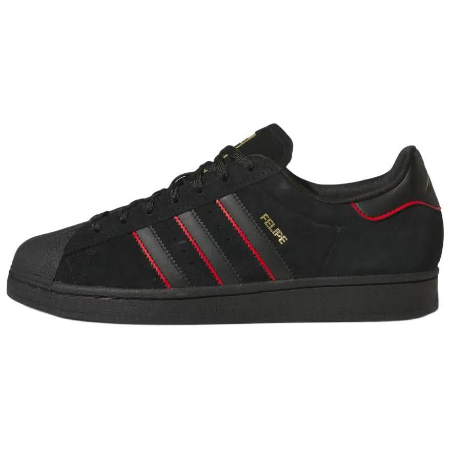 アディダス スーパースター Felipe Gustavo × adidas Superstar ADV "Core Black/Better Scarlet/Metallic Gold" JR7831