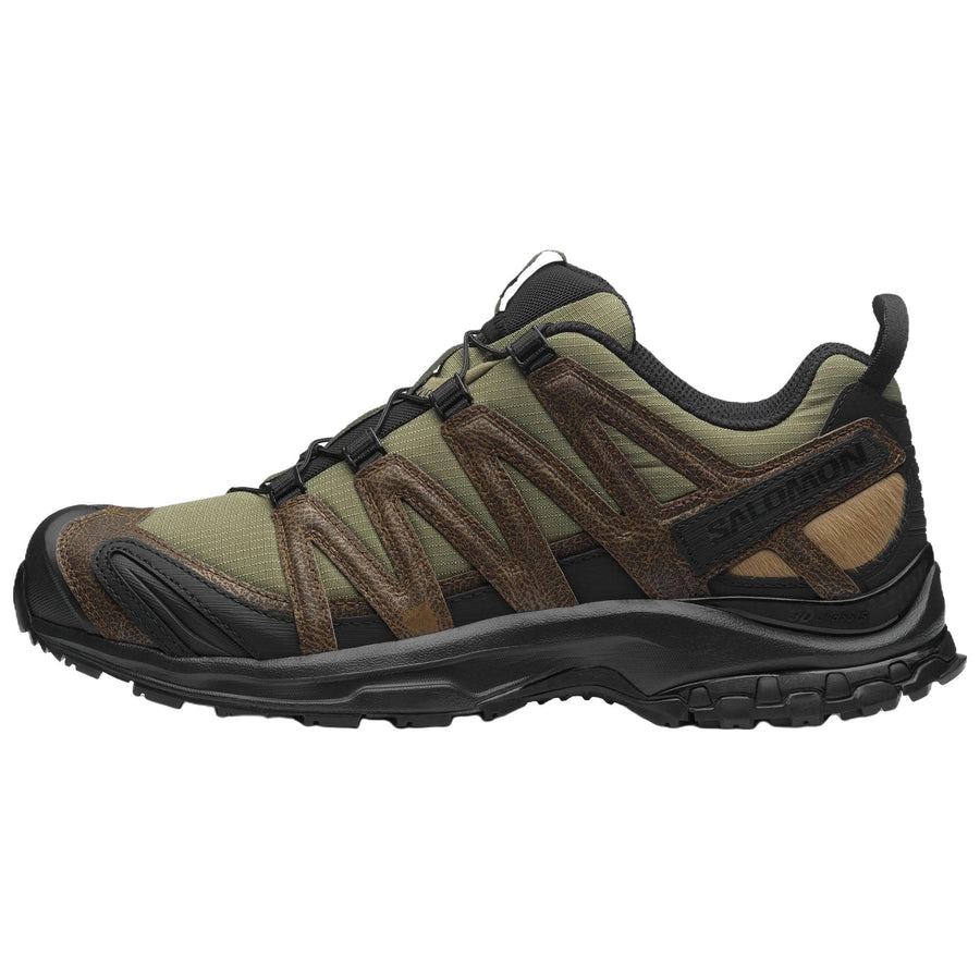 サロモン XA プロ Salomon XA Pro 3D Distressed Leather "Dark Earth/Black/Deep Lichen Green" L47797400