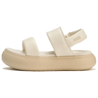 プーマ Puma Women's Mayu Puffy Slide "Warm White/Sugared Almond/Putty" 399451-01