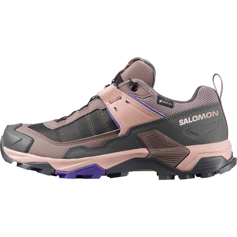サロモン Salomon Women's × Ultra 5 GORE-TEX "Iron/Shadow Gray/Deep Blue" L49140300