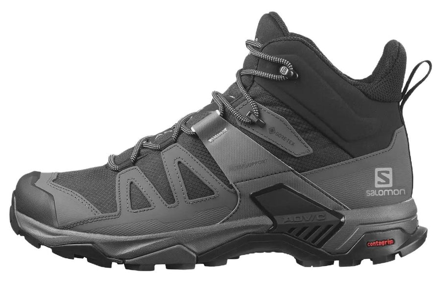 サロモン X ウルトラ Salomon X Ultra 4 Mid Wide GORE-TEX "Black/Magnet/Pearl Blue" L41294600