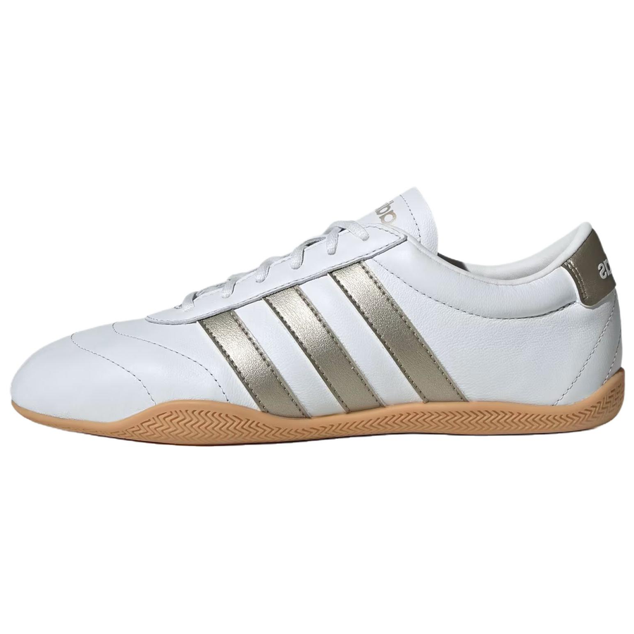アディダス adidas Women's Grand Court Lo "Crystal White/Cyber Metallic/Gum" JQ9685