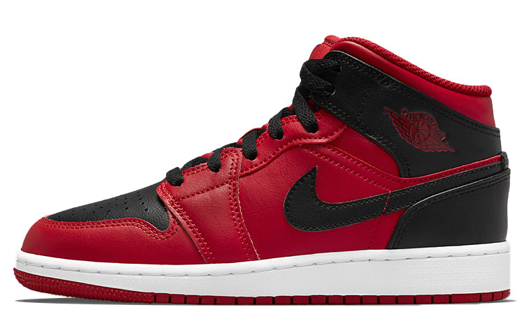 エアジョーダン1 Nike GS Air Jordan 1 Mid "Reverse Bred" 554725-660