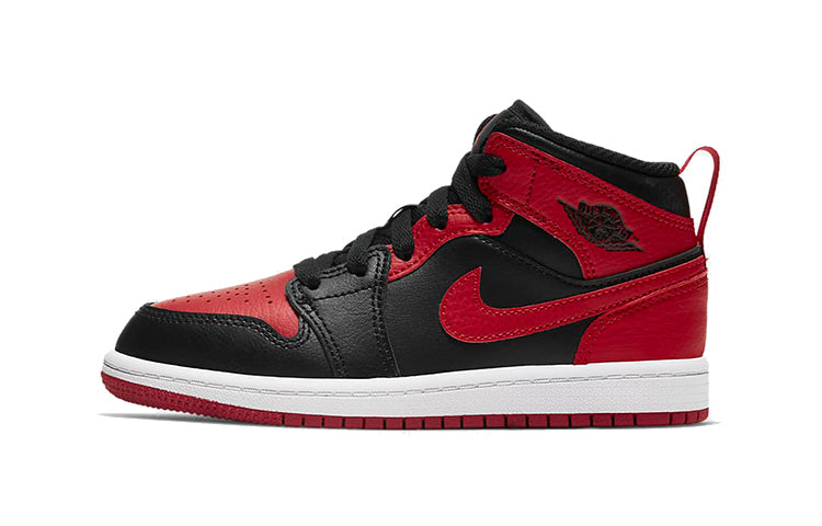 エアジョーダン1 Nike PS Air Jordan 1 Mid "Banned" (2020) 640734-074