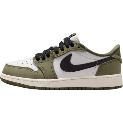 エアジョーダン1 Nike GS Air Jordan 1 Retro Low OG "Medium Olive and Summit White" HQ6999-200
