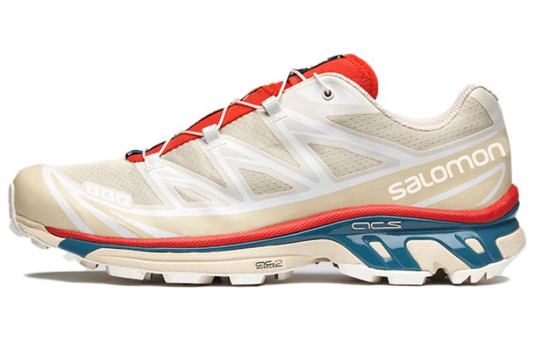サロモン XT-6 Salomon XT-6 "Almond Milk/Bleached Sand/Aurora Red" L47293400