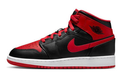 エアジョーダン1 Nike GS Air Jordan 1 Mid "Bred Toe" DQ8423-060