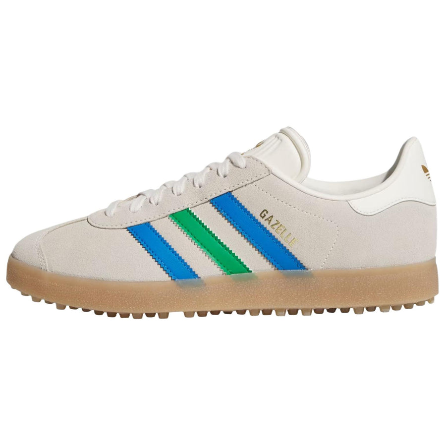 アディダス ガゼル adidas Gazelle Spikeless Golf "Chalk White/Green/Blue Bird" JI4165