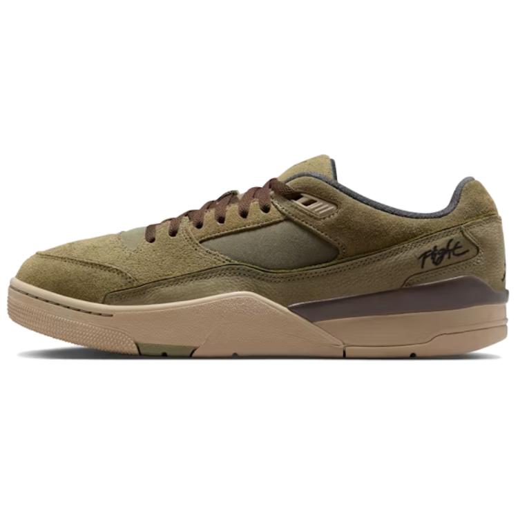 ジョーダン フライトコート Nike Jordan Flight Court "Medium Olive/Khaki/Baroque Brown" HF3255-202
