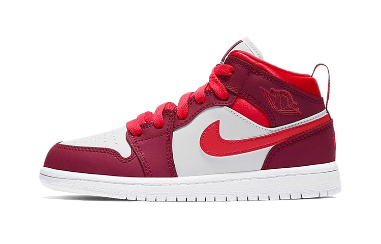 エアジョーダン1 Nike PS Air Jordan 1 Mid "True Berry/Rush Pink" 640737-661