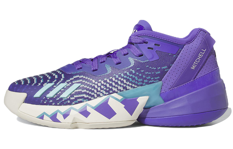 アディダス adidas D.O.N. Issue 4 "Purple Rush/Off White/Clear Aqua" HR0710