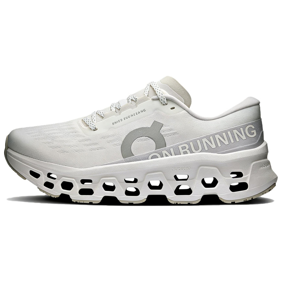 オン On Women's Cloudmonster 3 "White/Wolf" 3WG10032852
