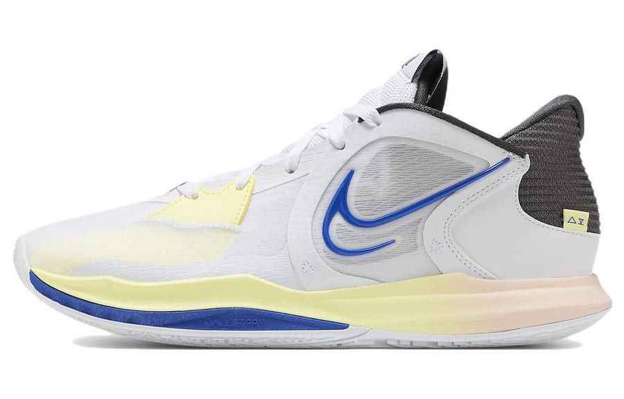 ナイキ Kyrie Low 5 "White/Medium Ash/Citron Tint/Game Royal" DJ6014-100