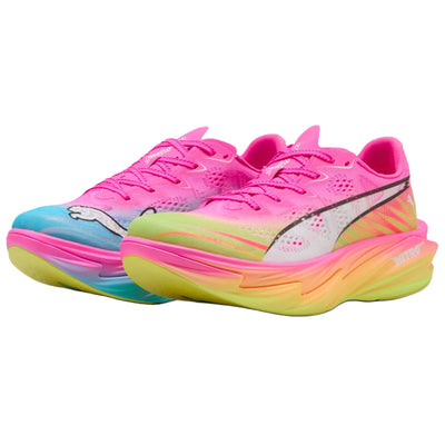 プーマ ディヴィエイト ニトロ Puma Women's Deviate Nitro Elite 4 Showtime Pack "Poison Pink/Yellow Alert/Bright Aqua/Sun Stream" 313606-01
