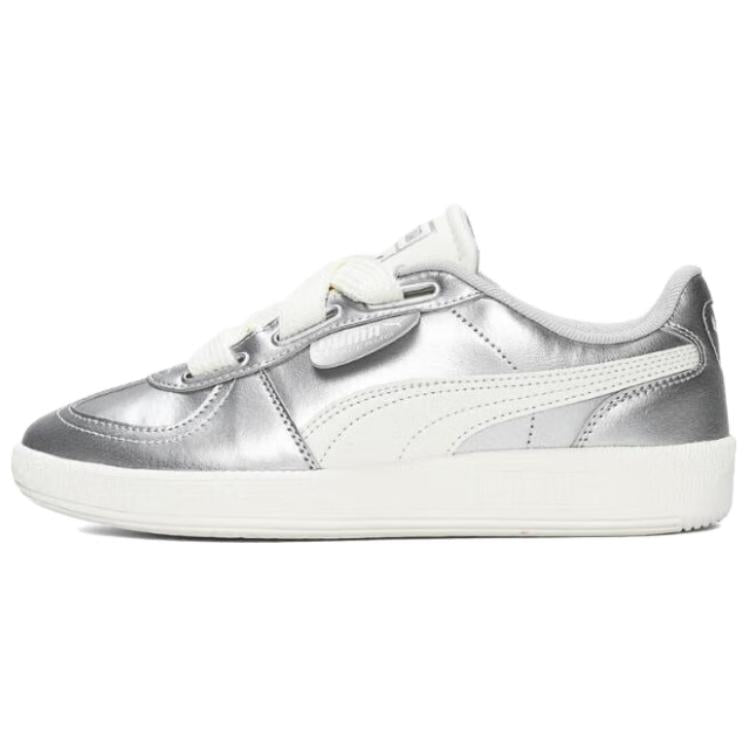 プーマ パレルモ Puma Women's Palermo Wide Lace Metallic "Puma Silver/Warm White/Cool Light Gray" 402331-01