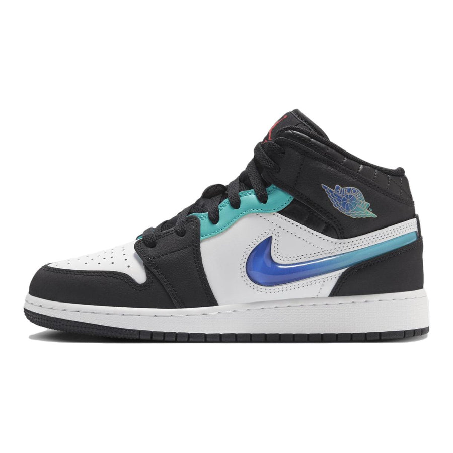 エアジョーダン1 Nike GS Air Jordan 1 Mid "Black/White/Siren Red" FQ8095-001