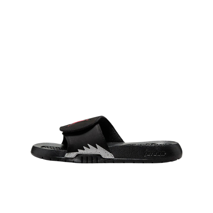 ナイキ Nike GS Jordan Hydro 5 Retro Slide "Black/Silver/Fire Red" 555511-061
