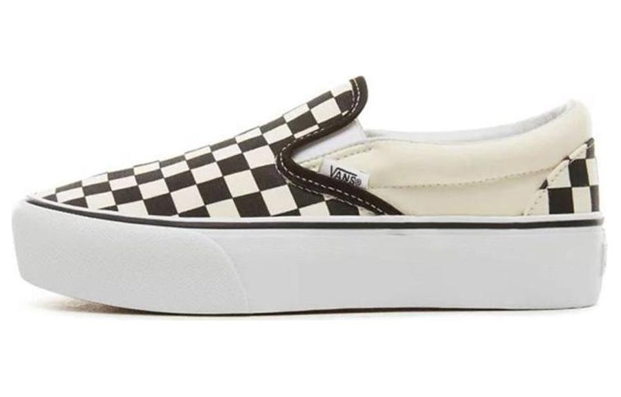 ヴァンズ スリッポン Vans Classic Slip-On Platform "BLK/WHTchckerboard/WHT" VN00018EBWW