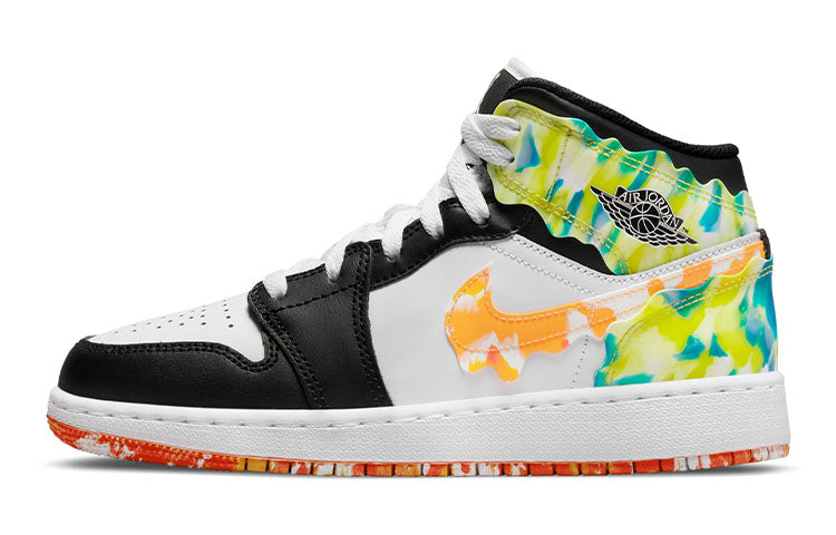 エアジョーダン1 Nike GS Air Jordan 1 Mid SE Slim Vortex "Black/Team Orange/Kumquat/White" DJ6563-038