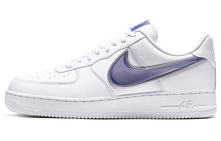 ナイキ エアフォース1 NIKE AIR FORCE 1 LOW OVERSIZED SWOOSH WHITE RACER BLUE AO2441-101