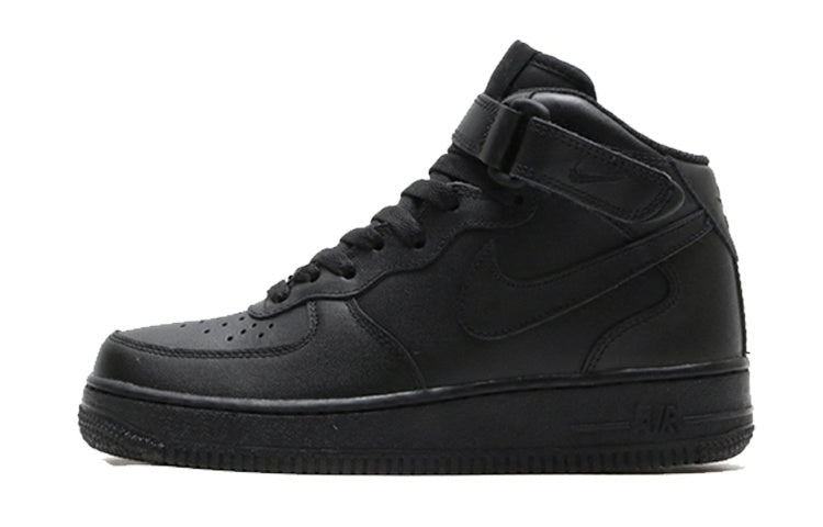 ナイキ エアフォース1 Nike Women's Air Force 1 Mid '07 LE "Black Black" 366731-001
