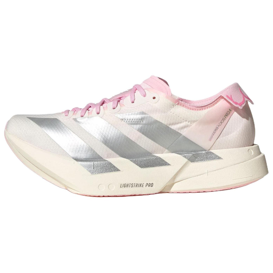 アディダス アディゼロ adidas Women's Adizero Adios Pro 4 "Core White/Silver Metallic/Clear Pink" JQ4446