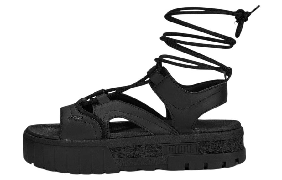 プーマ Puma Women's Mayze Sandal Laces "Puma Black/Puma White" 388950-02
