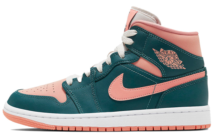 エアジョーダン1 Nike Women's Air Jordan 1 Mid "Dark Teal Green" BQ6472-308