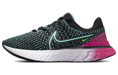ナイキ Nike Women's React Infinity Run Flyknit 3 "Black/Dynamic turquoise" DD3024-003