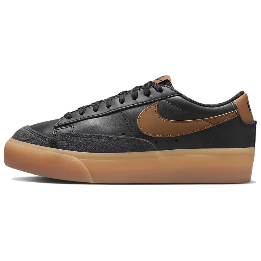 ナイキ ブレーザー Nike Women's Blazer Low Platform "Black/White/Gum Yellow/Light British Tan" DJ0292-003