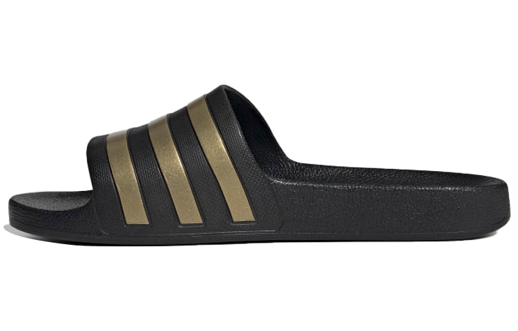 アディダス adidas Adilette Aqua U Slides "Core Black/Gold Metallic" EG1758