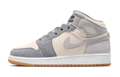 エアジョーダン1 Nike GS Air Jordan 1 Mid SE "Coconut Milk/Particle Grey" DN4346-100