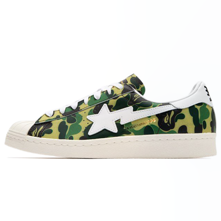 アディダス スーパースター A BATHING APE®︎ × adidas Superstar 80's "Green Camo" GZ8981