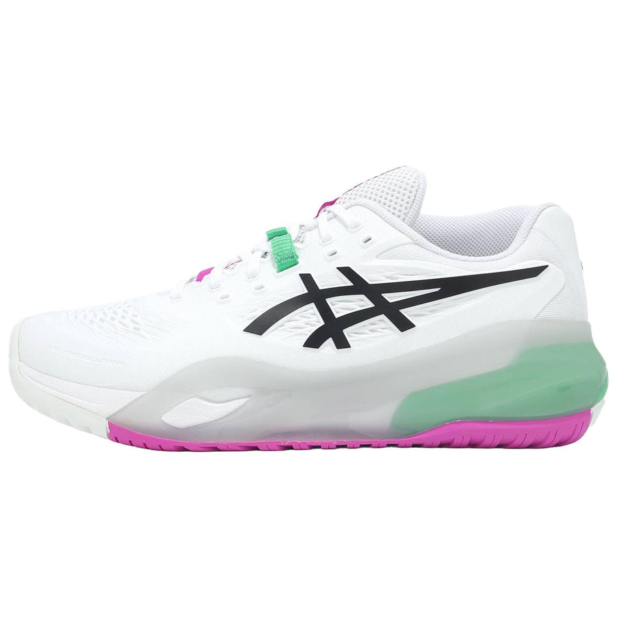 アシックス ゲルレゾリューション Asics Gel-Resolution 10 Wide "White/Aurora Green" 1041A487-103