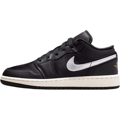 エアジョーダン1 Nike GS Air Jordan 1 Low SE "Black/Sail/Metallic Gold/Metallic Silver" FZ3921-001