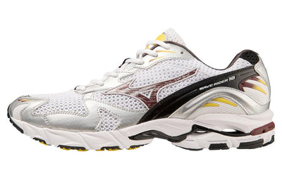 ミズノ Mizuno Wave Rider 10 "White/Wine/Silver" D1GA210410