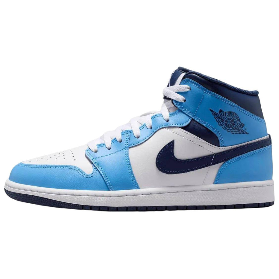 エアジョーダン1 Nike Air Jordan 1 Mid "University Blue/White/Sail/Midnight Navy" DQ8426-405