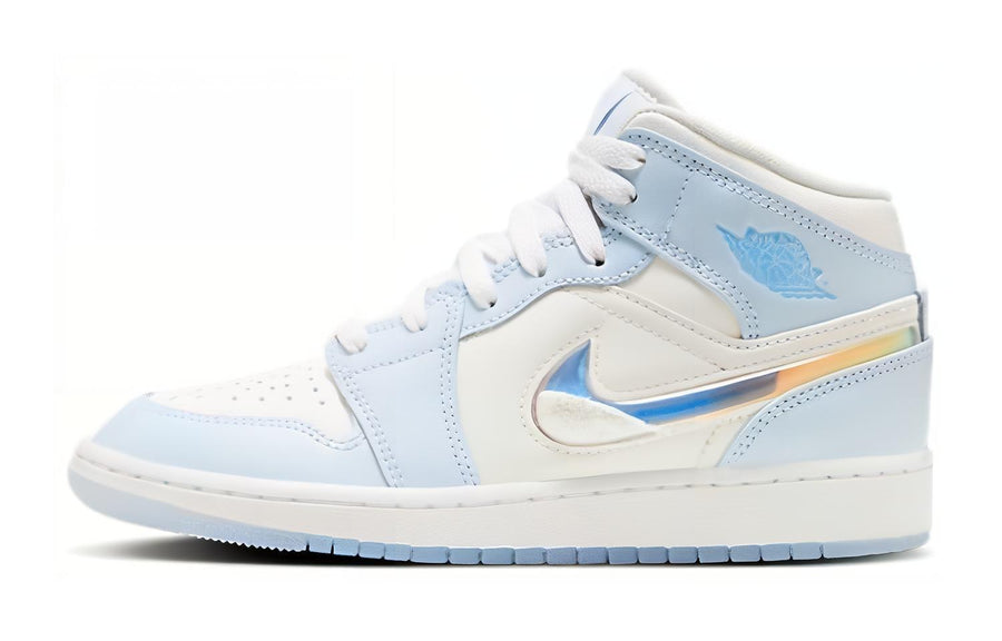 エアジョーダン1 Nike GS Air Jordan 1 Mid SE "Blue Tint/Summit White/White/Ice Blue" FQ9117-400