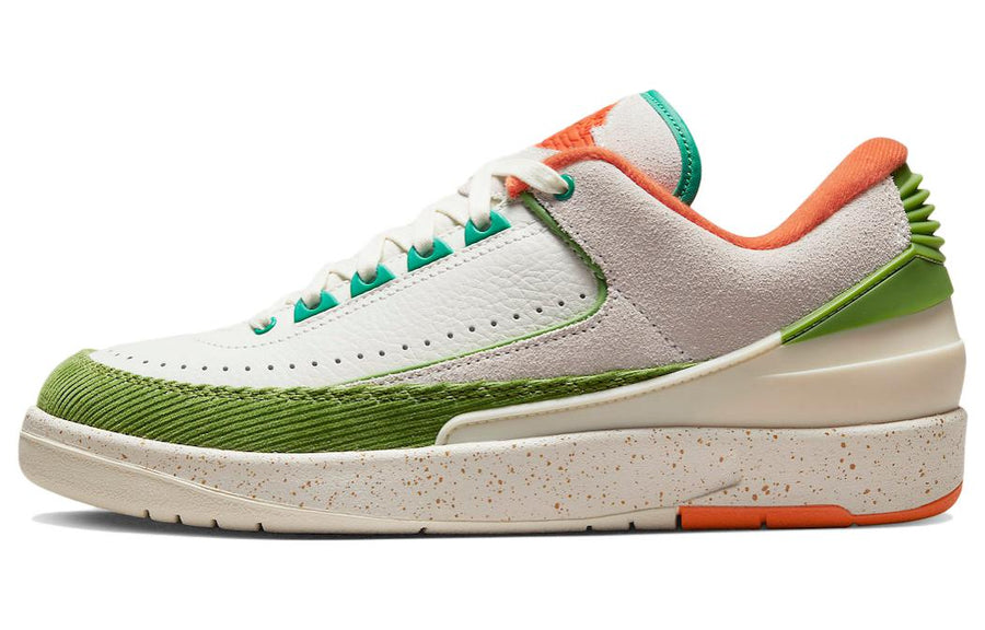 エアジョーダン2 The Titan × Nike Women's Air Jordan 2 Low "Safety Orange/Chlorophyll" DV6206-183