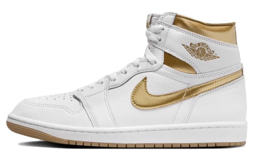 エアジョーダン1 Nike Women's Air Jordan 1 Retro High OG "White and Gold" FD2596-107