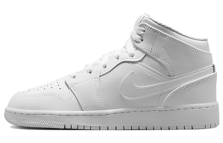 エアジョーダン1 Nike GS Air Jordan 1 Mid "White" 554725-136