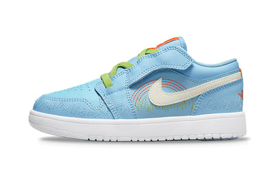 エアジョーダン1 Nike PS Air Jordan 1 Low ALT SE "Psychic Blue/Vivid Green/Safety Orange/Sail" DR9500-400