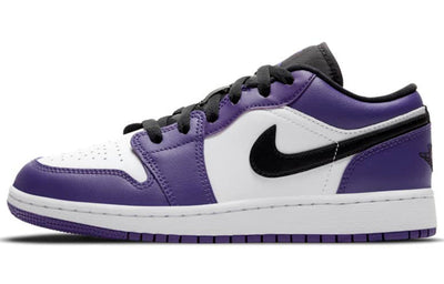 エアジョーダン1 Nike GS Air Jordan 1 Low "Court Purple/White" 553560-500