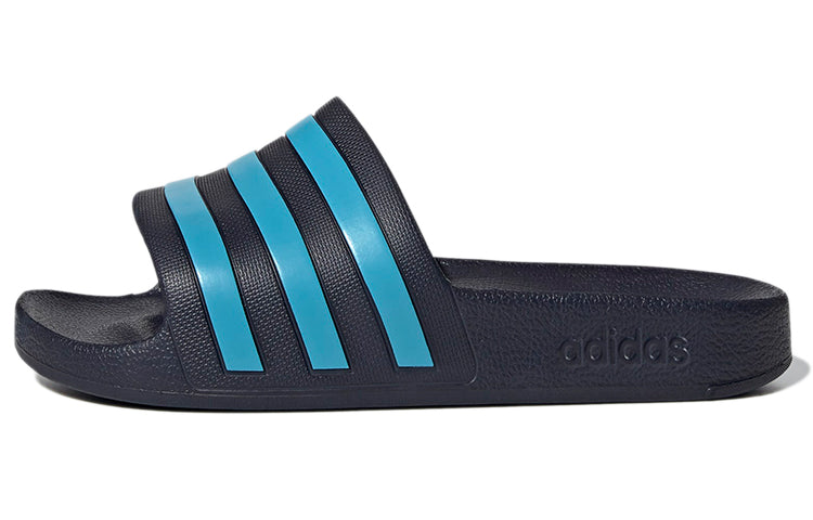 アディダス adidas Adilette Aqua Slides "Legend Ink/Bright Cyan" EG1757