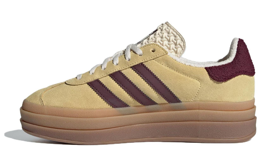 アディダス ガゼル adidas Women's Gazelle Bold "Almost Yellow/Maroon/Wonder White" IF5937