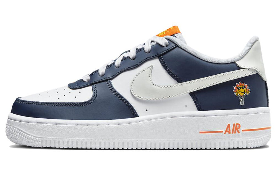 ナイキ エアフォース1 Nike GS Air Force 1 LV8 "Midnight Navy/Blue Tint/Safety Orange/White" FN7239-410