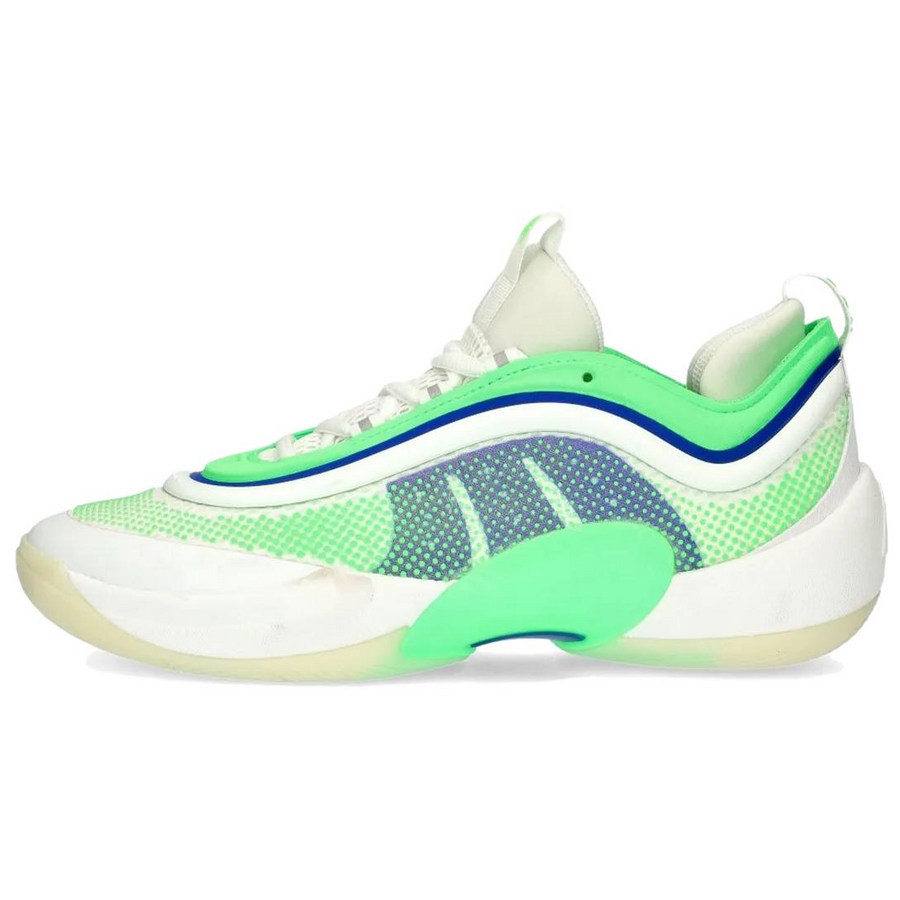 アディダス adidas D.O.N. Issue 6 "Cloud White/Screaming Green/Lucid Blue" JQ2249