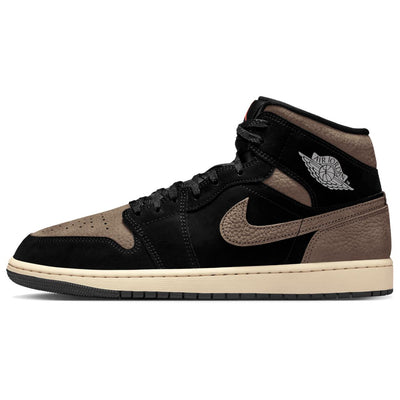 エアジョーダン1 Nike Air Jordan 1 Mid "Black/Olive Grey" IB7110-002